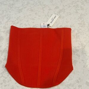 Aritzia beautiful red orange strapless top that’s never been worn